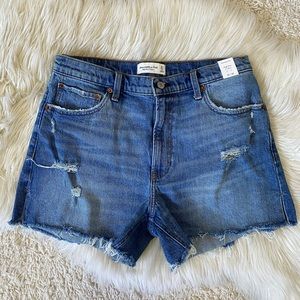 A&F High Rise Short in Deep Blue